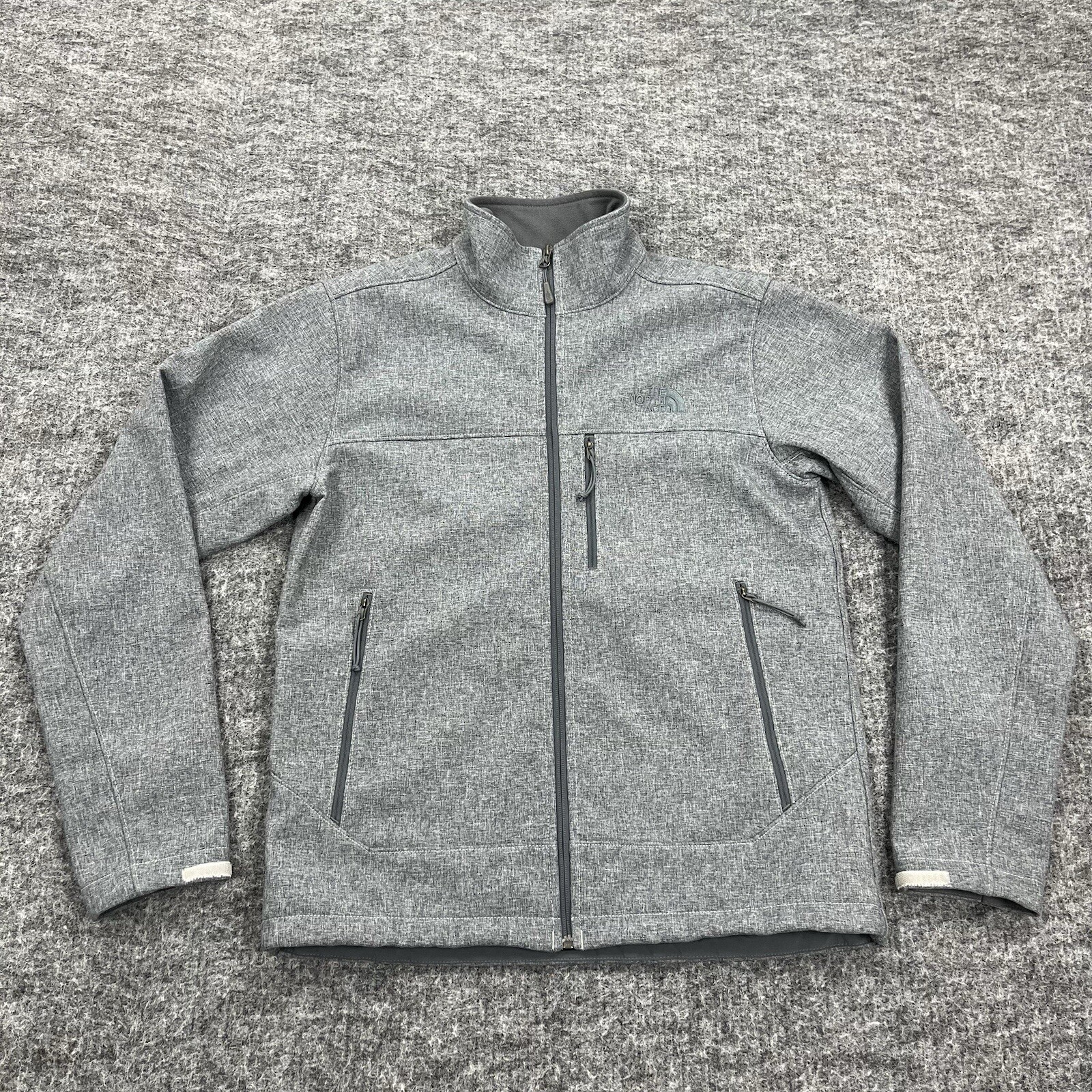 The North Face Jacket Mens Small Gray Softshell Winter Snow Ski Camp