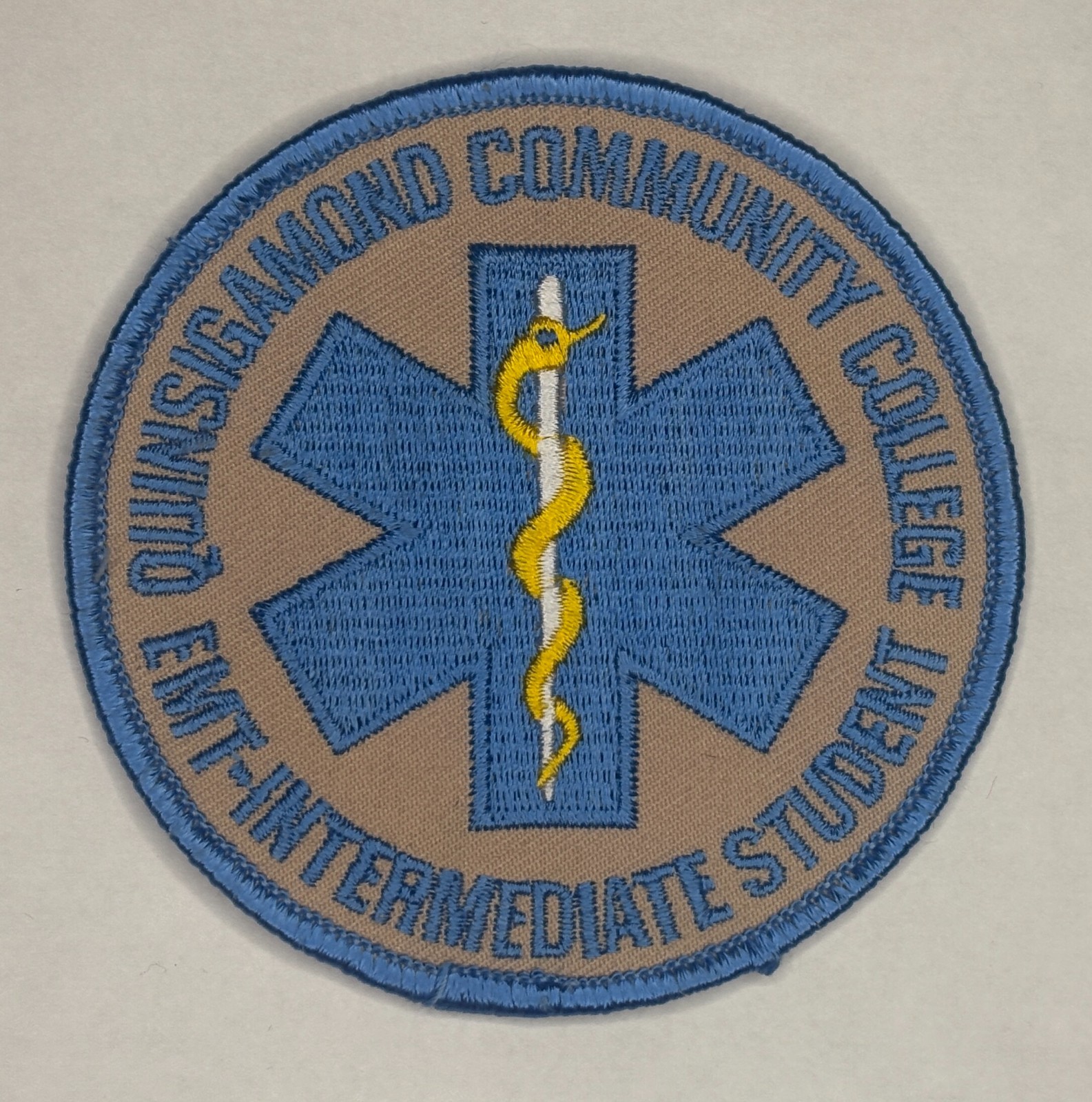 Quinsigamond Community College EMT-Intermediate Student Patch New-Obsolete