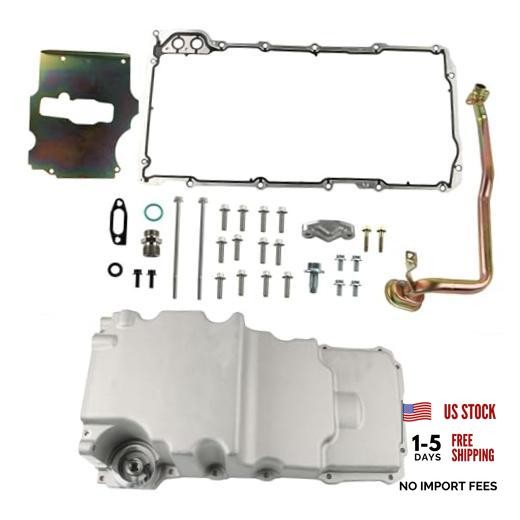 Aluminum Oil Pan Kit Low Profile Ls Oil Pan Replacement for Classic Car