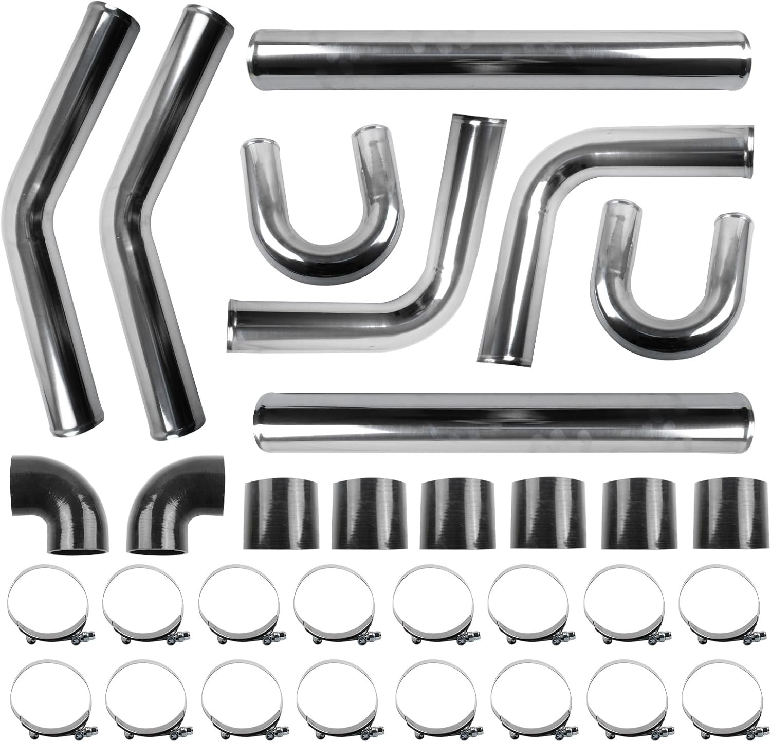 3 Inch Universal Turbo Intercooler Piping Kit 32 Pieces