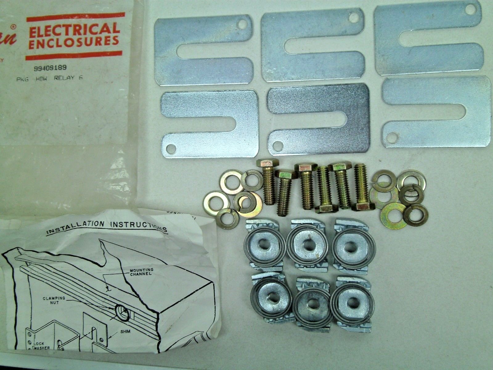 NEW! HOFFMAN ELECTRICAL ENCLOSURES PACKAGE HDW RELAY 6PACK (Model - 99409189) RC