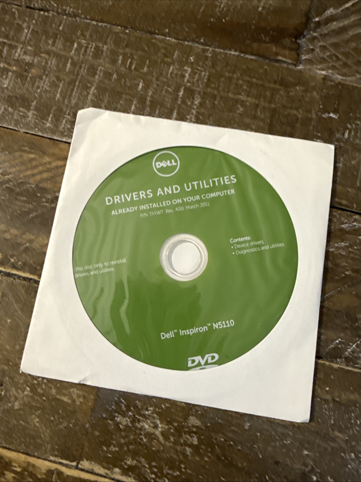 Dell Drivers & Utilities Inspiron N5110 Software PC Cd Rom