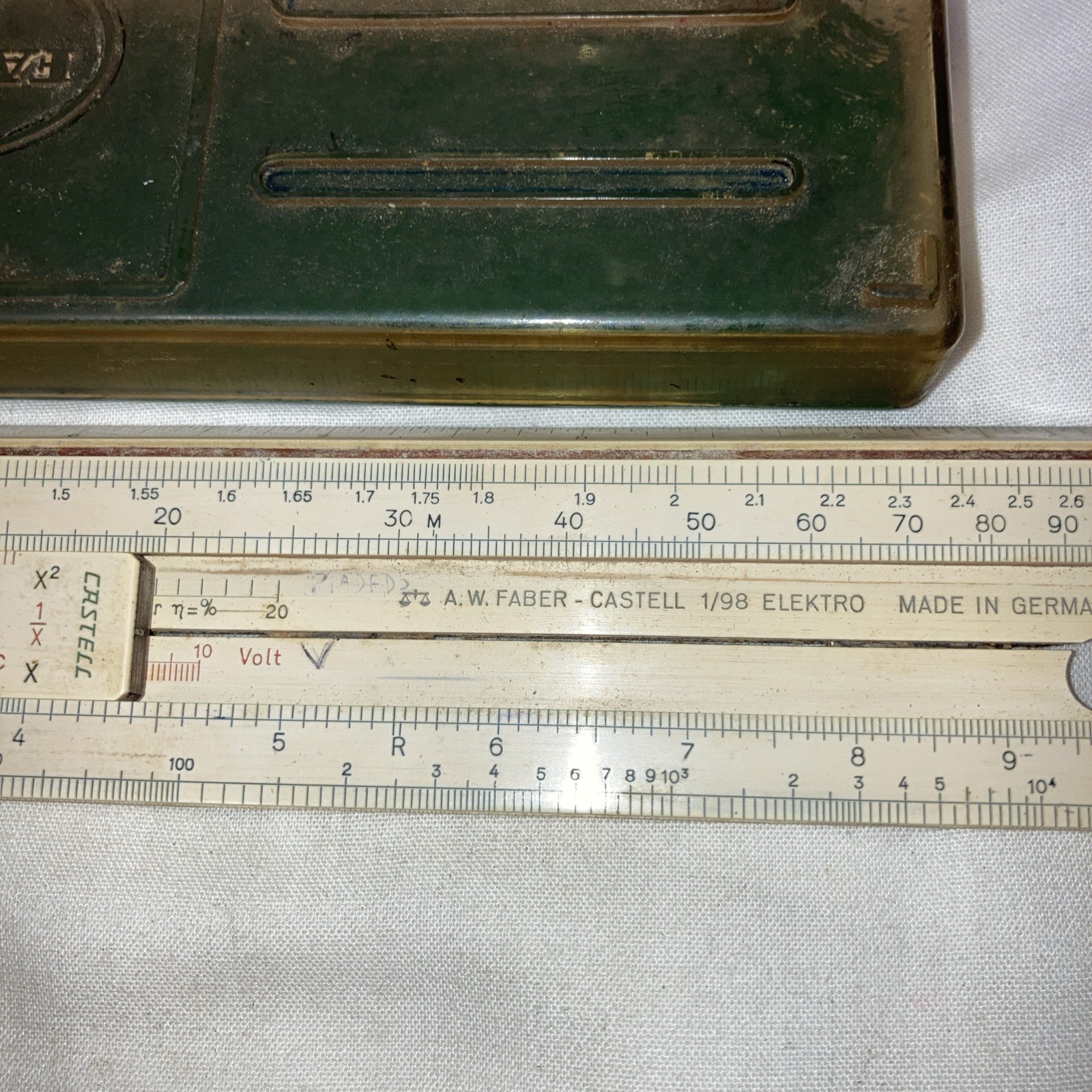 Faber-Castell 1 / 98 Slide rule in case