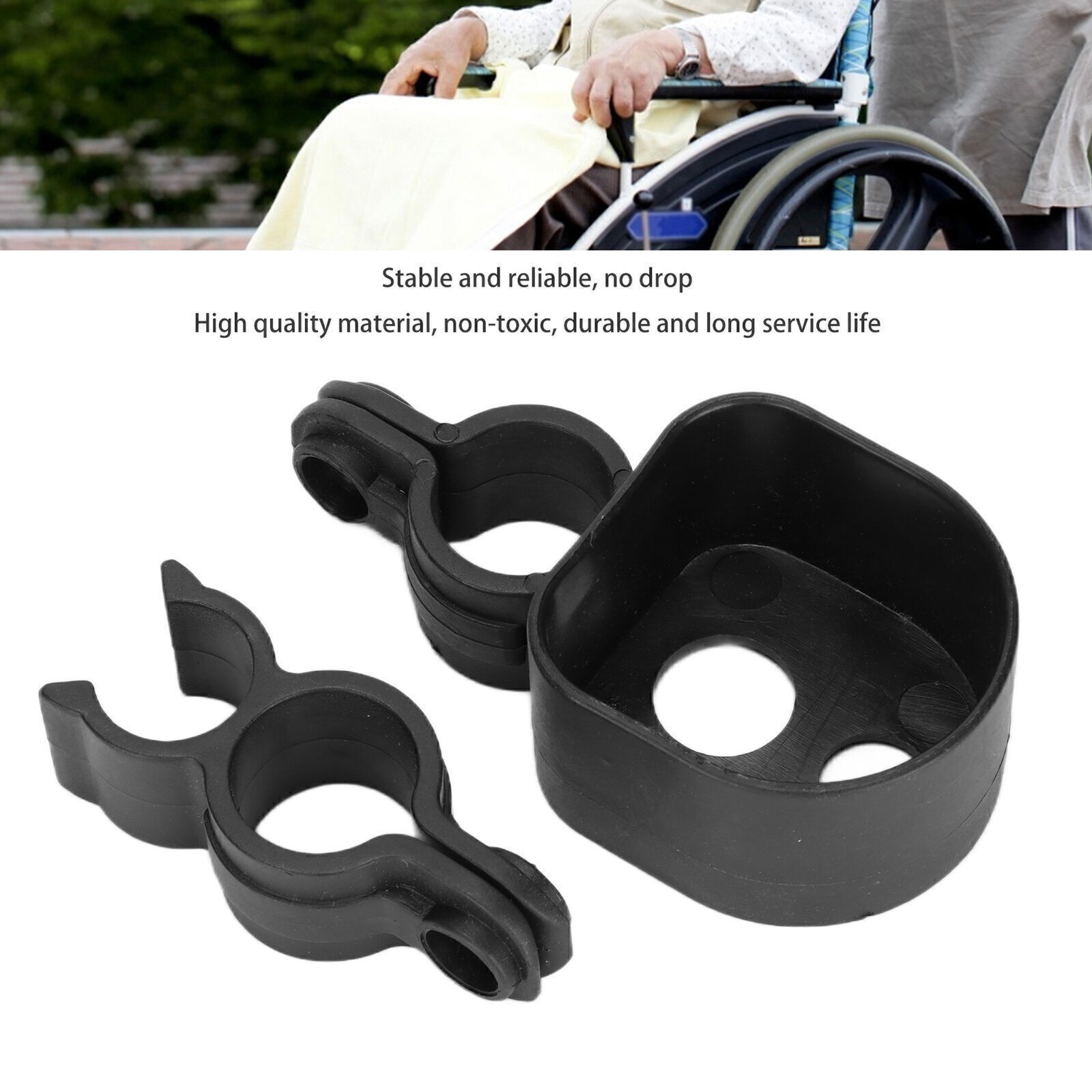 Walking Stick Rack for Wheelchair Durable Cane Holder for Wheelchairs