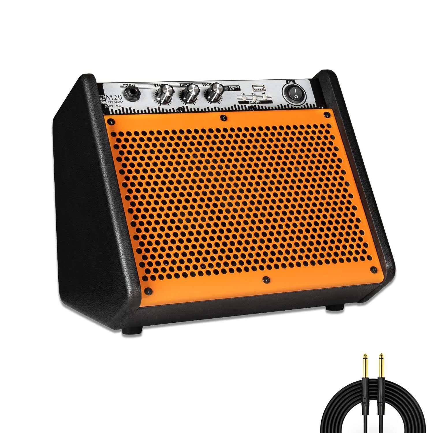 Drum Amplifier 20W Wireless Bluetooth Electric Drum Keyboard Amp Portable USB