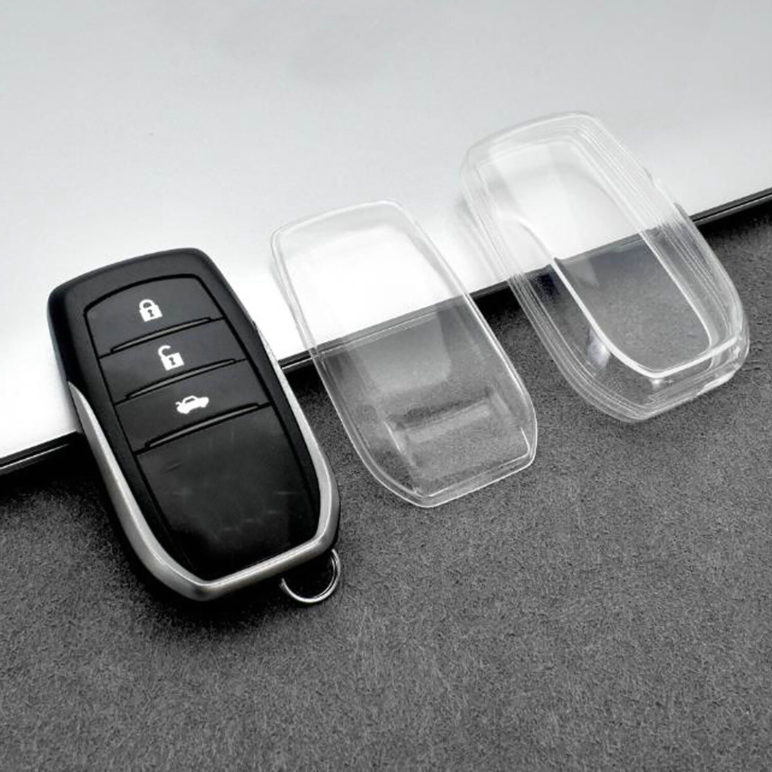 Transparent Clear Smart Car Key Fob Cover Case For 21-23 Toyota Corolla Cross