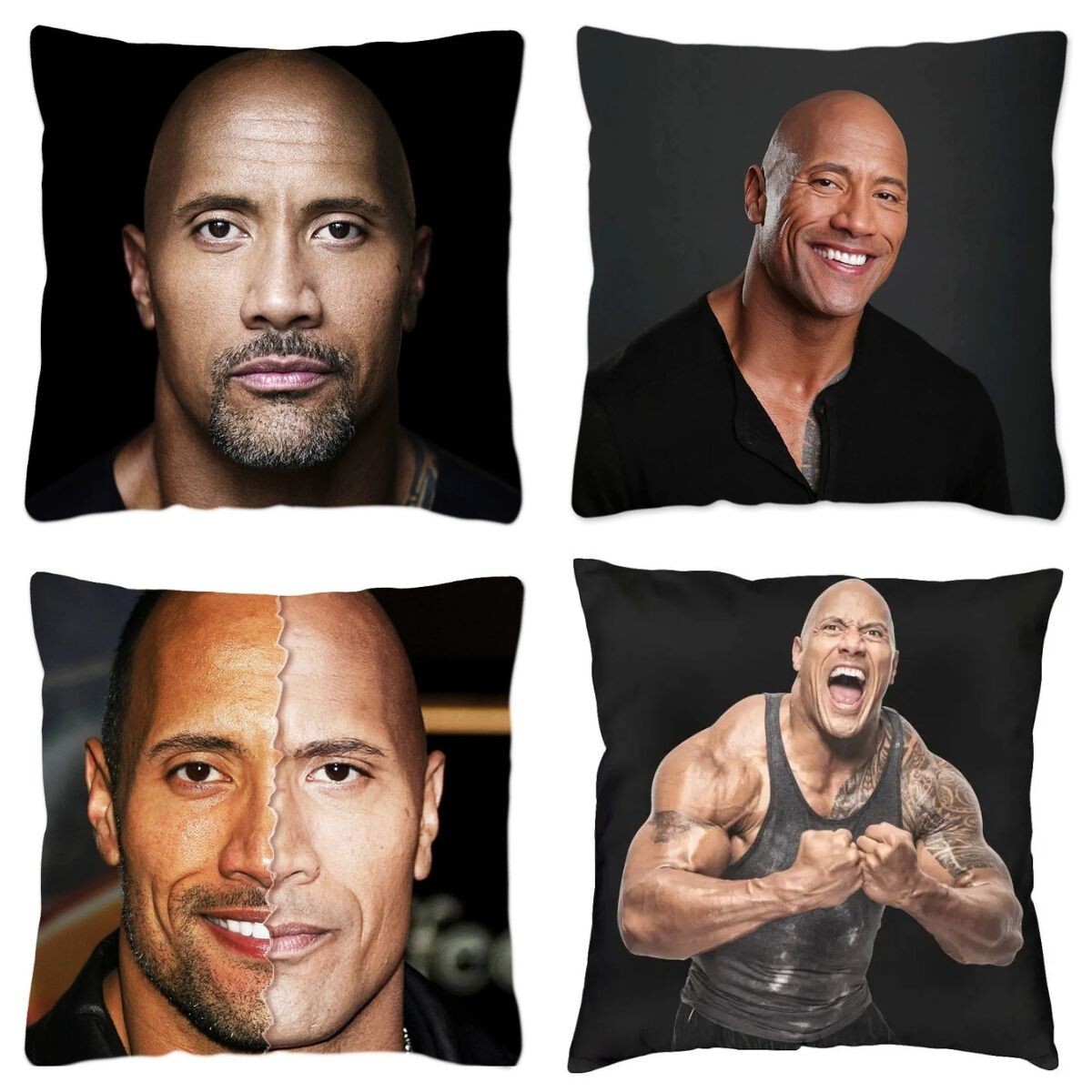 Dwayne Johnson Pillow The Rock Cushion Birthday Gift Christmas Decorations Party