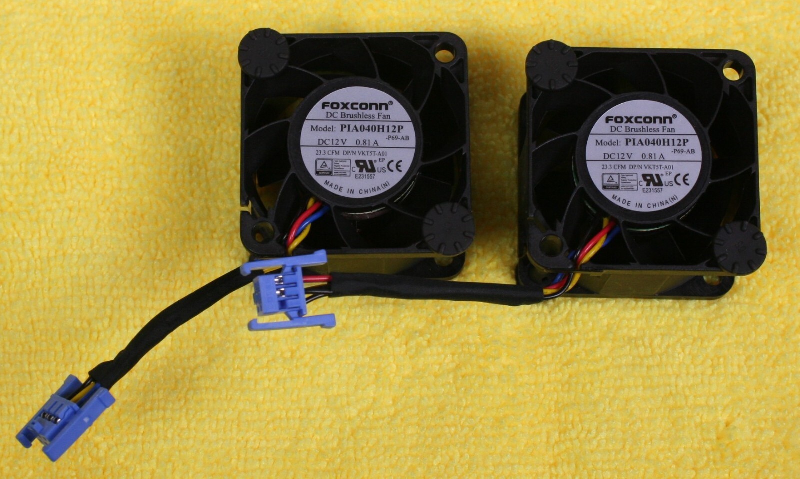 Lot of 2: New Dell Poweredge R240 Cooling Fans MR10W VKT5T PIA040H12P 12VDC 40mm