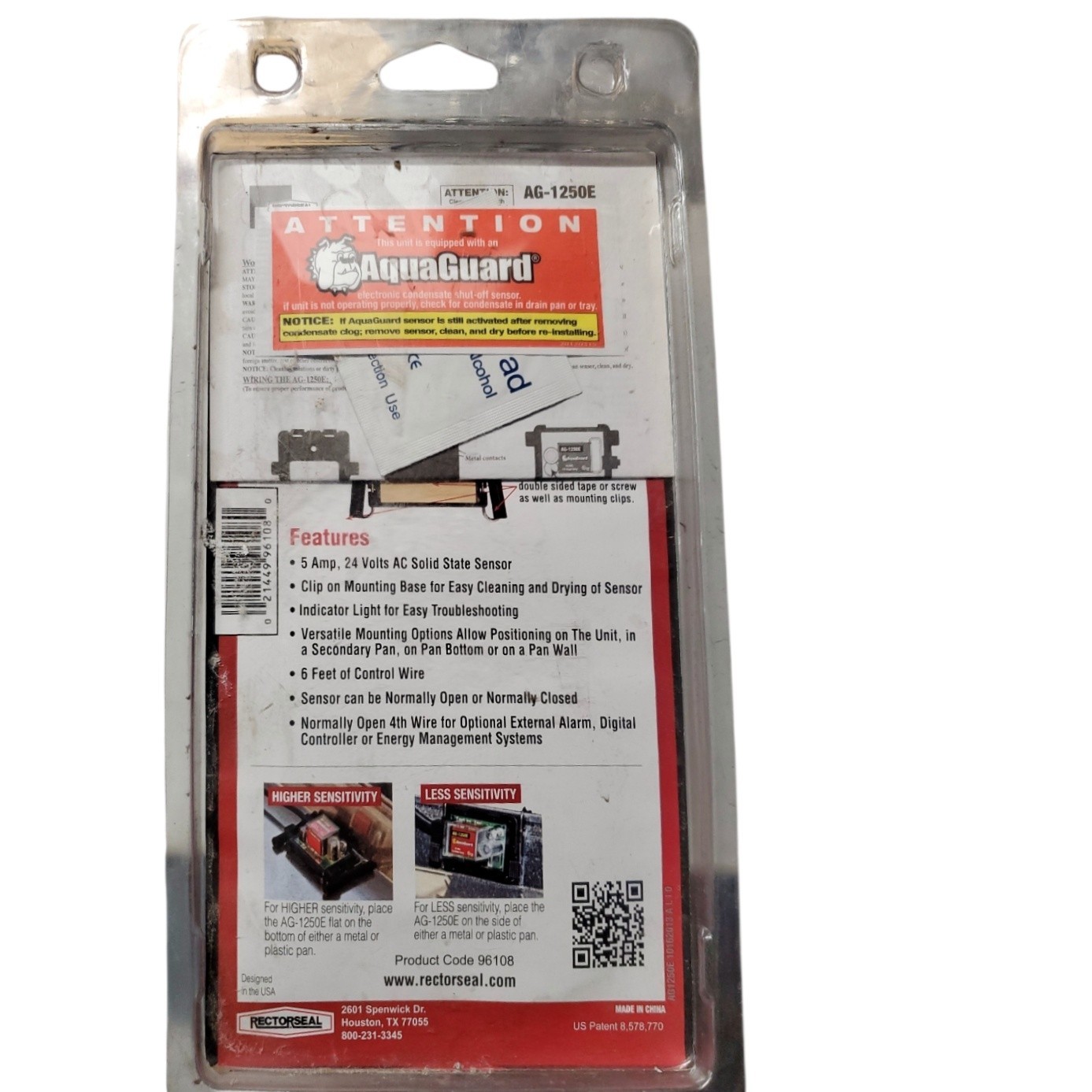 AQUAGUARD AG-1250E Multipurpose Water Sensor