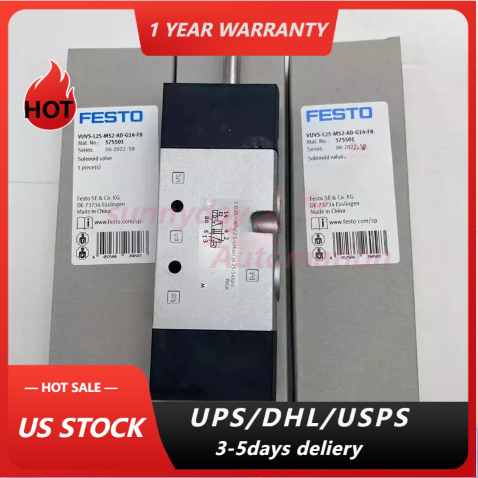 NEW FESTO 575501 VUVS-L25-M52-AD-G14-F8 Original solenoid valve