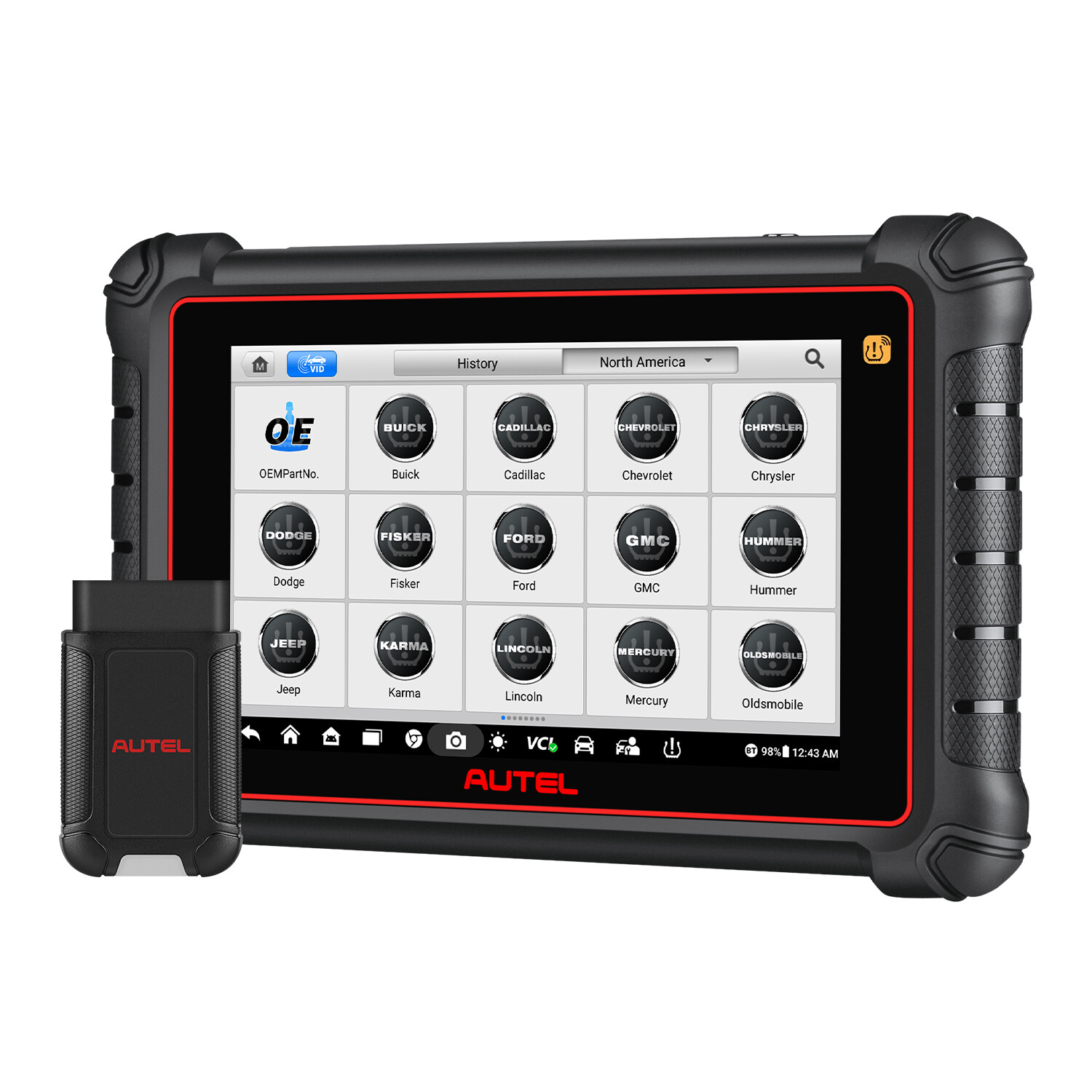 Autel MaxiCOM MK900TS TPMS Programming Reset Diagnostic Bi-directional Scanner