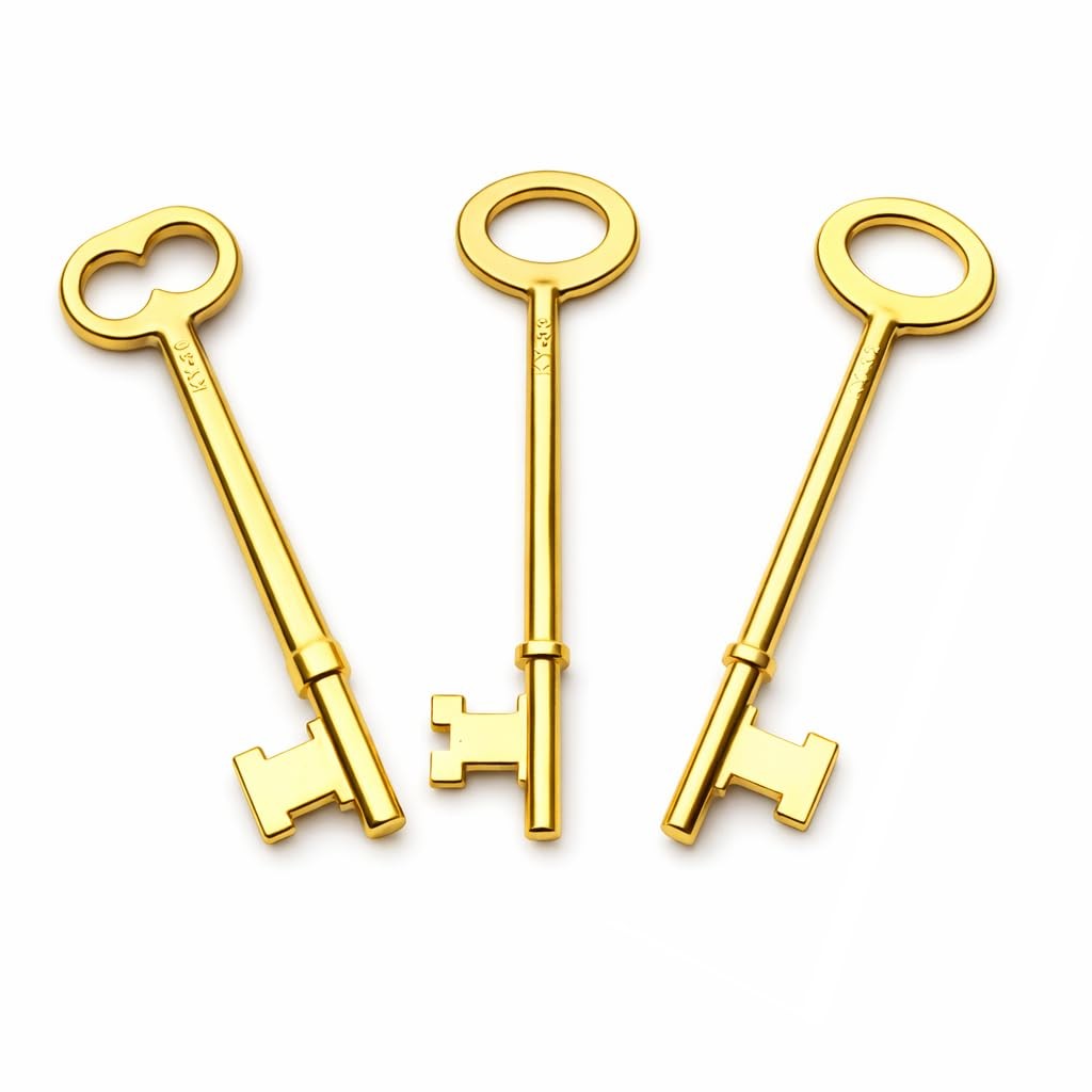 3 Pack Skeleton Key Set, KY30, KY32, KY33, Compatible with Vintage Furniture ...