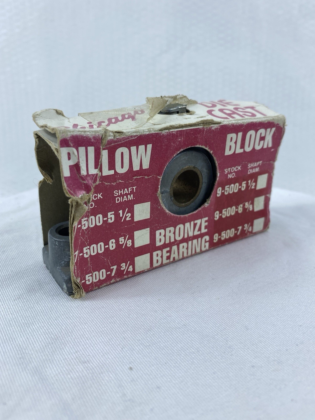 Chicago Die Casting 7-500-5 Pillow Block Bronze Bearing for 1/2" Shaft Diameter