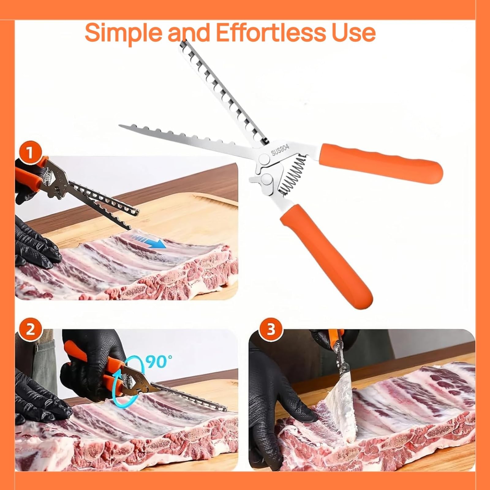 Rib Prep Tool Pro,304 Stainless Steel Rib Membrane Removal Tool,Professional ...