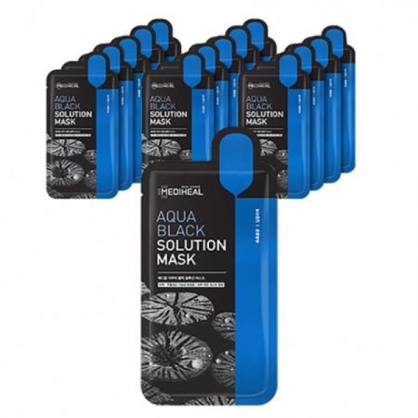 Aqua Black Solution Mask Pack 23ml 15PC Mediheal