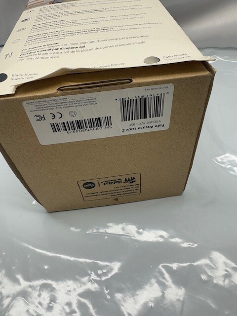 Yale Assure Lock 2 Touch Black Suede-*New-Box Damage