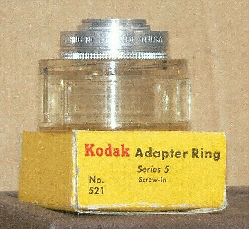 Kodak Series V No.521, 21.7mm Screw-In Adapter with Retaining Ring & Holder