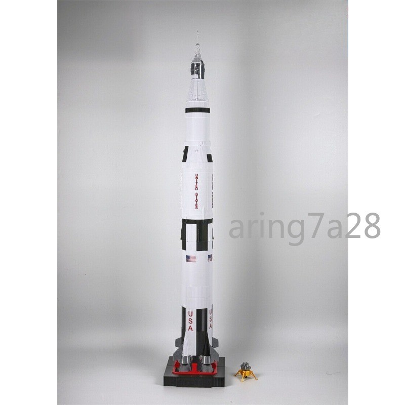 1/144 Scale NEW Saturn V Rocket Model 3D Build Painted Detail version Big Size