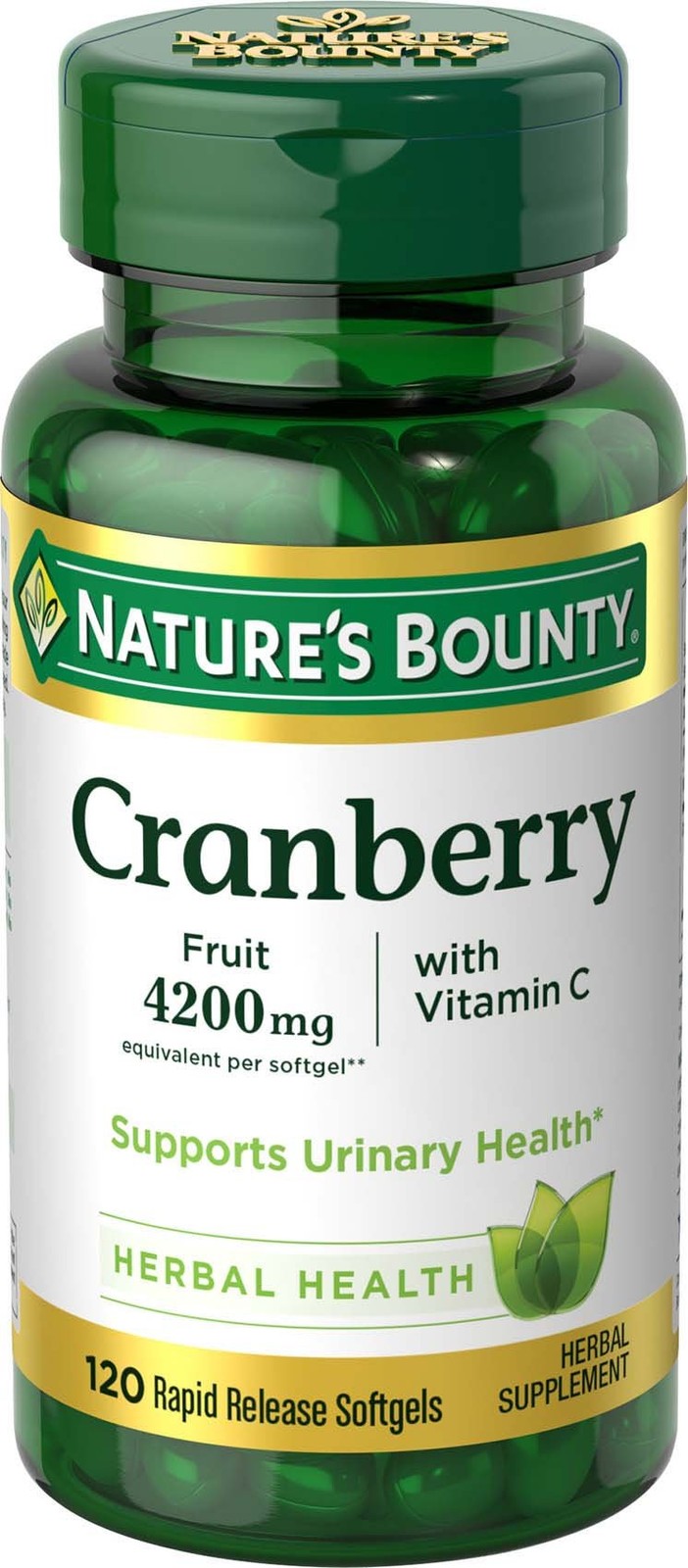 Nature's Bounty Cranberry Pills for Women Urinary Tract 120 Count (Pack of 1)