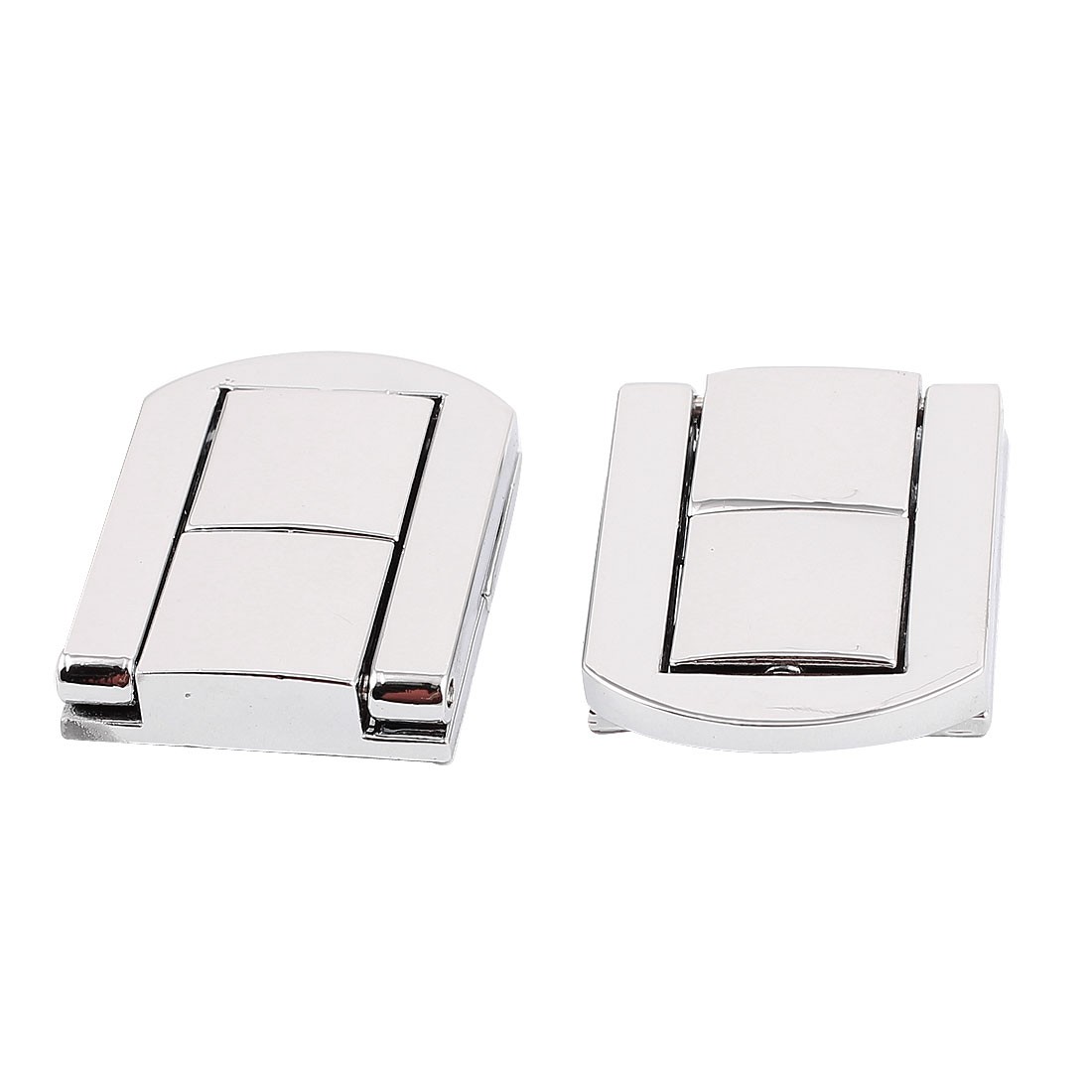 Jewelry Box 30mmx25mm Draw Bolt, Closure: Silver (Pack of 2)