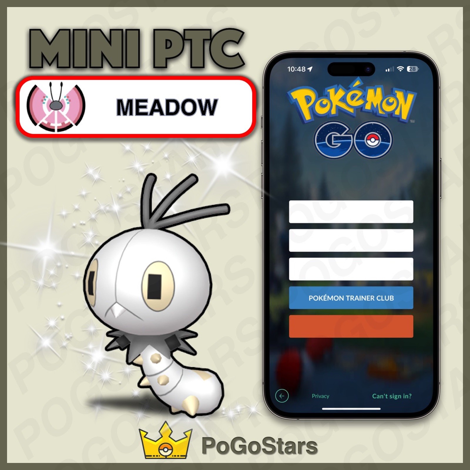 Pokémon PTC GO - Shiny Scatterbug Meadow - 80K Stardust✨Read Description✨