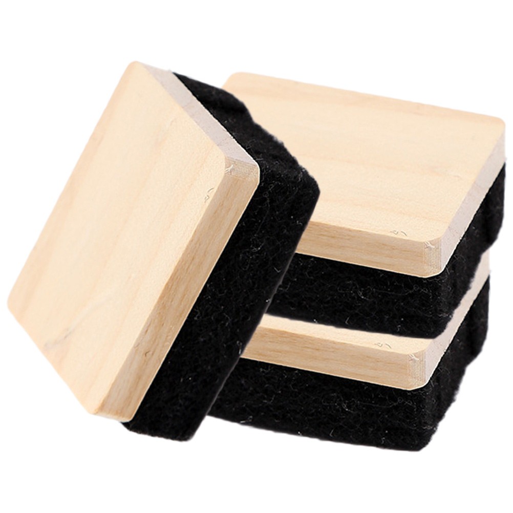 3 Pcs Chalkboard Eraser Black Whiteboard Dry Erasers for Blackboard