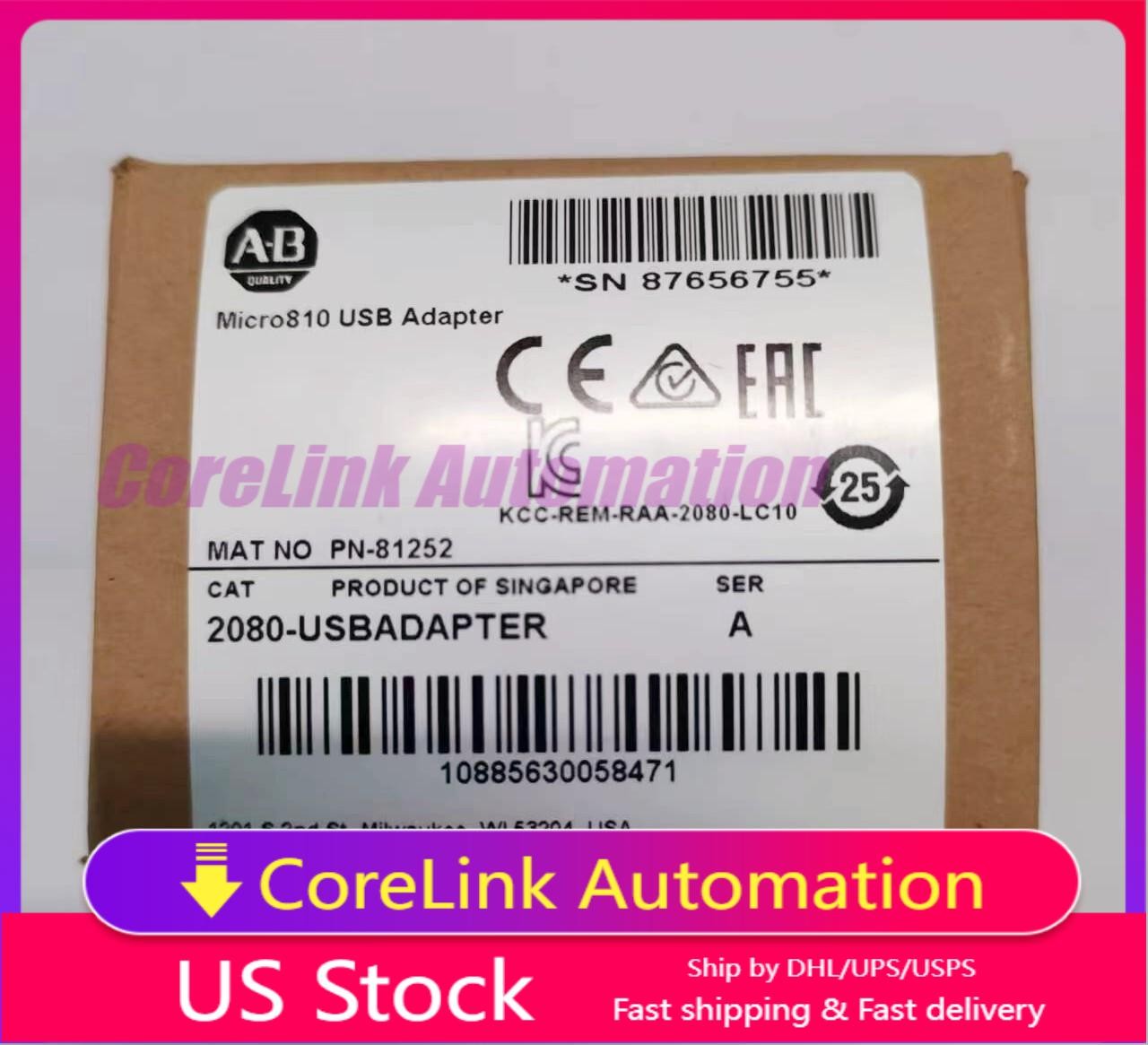 New Factory Sealed AB 2080-USBADAPTER /A Micro800 USB Adapter Plug