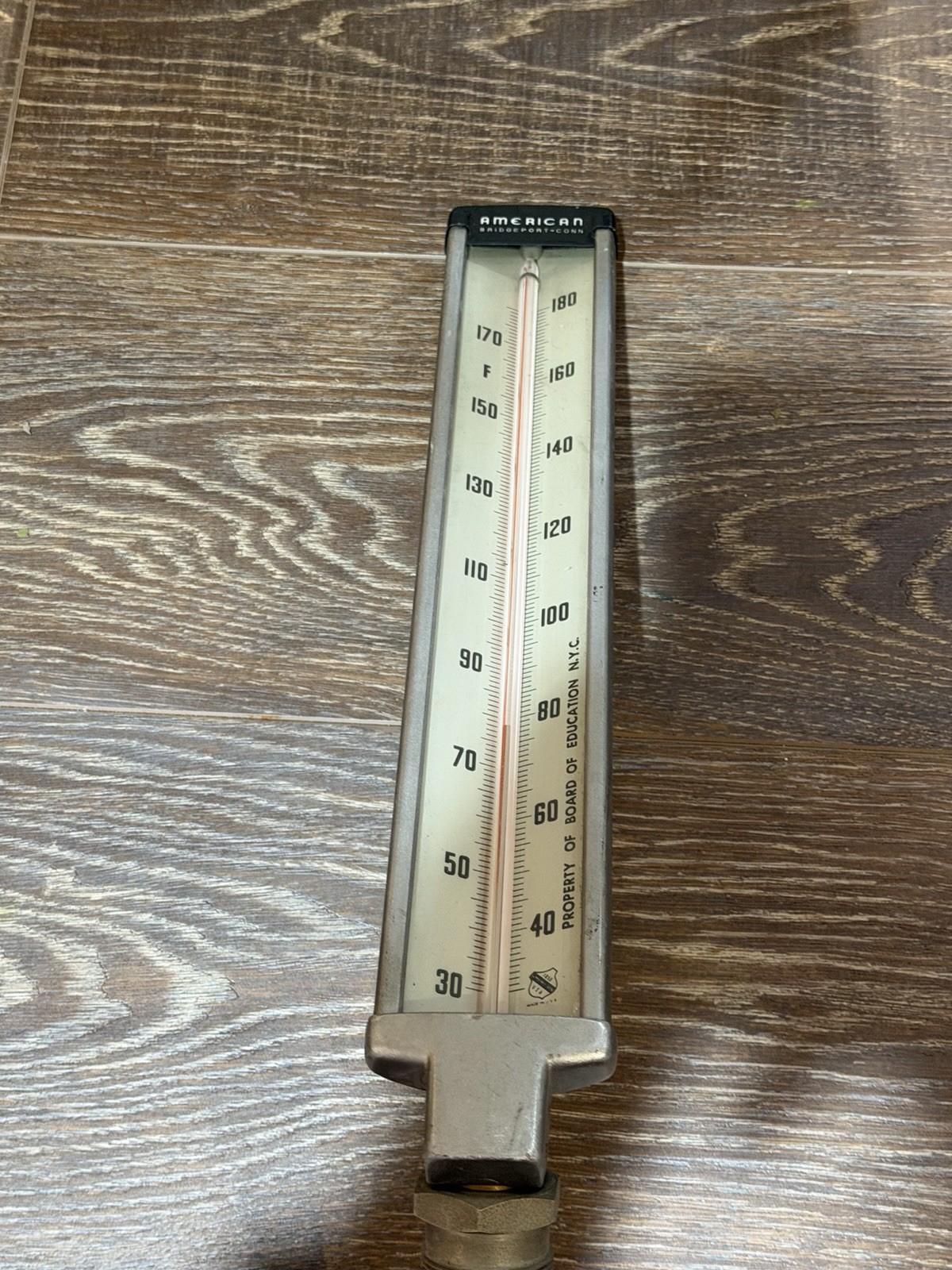 VTG Weksler American Thermometer Bridgeport Connecticut NYC Board Of Education