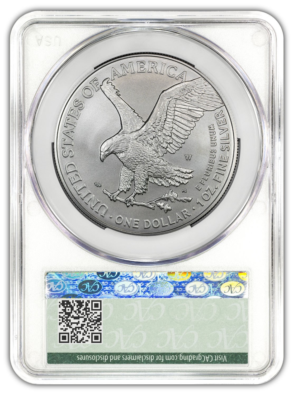 2026-W (MS70) Enhanced Uncirculated American Silver Eagle $1 ASE CAC FD Bell