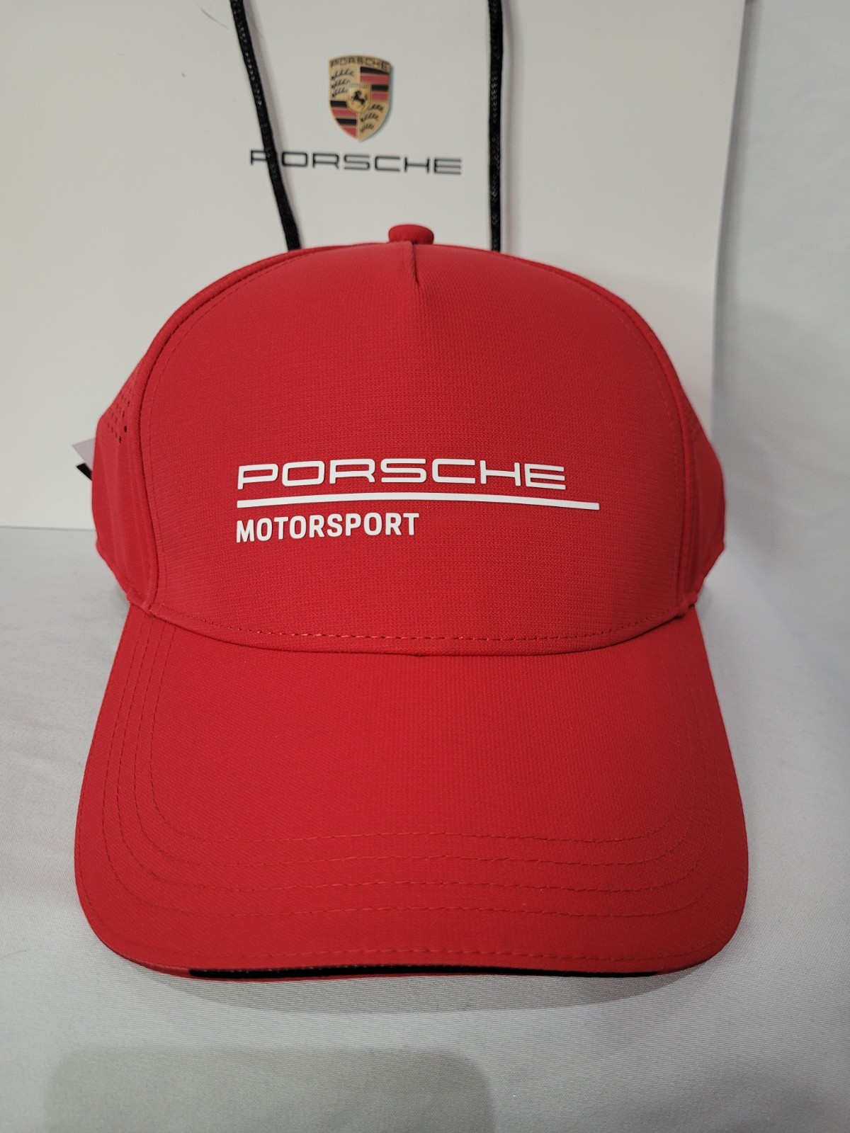 Porsche Motorsport RED Baseball Cap +  Gift Bag Porsche