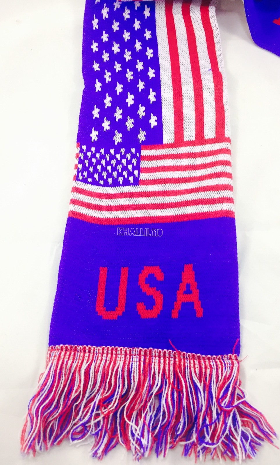 USA Knit Winter Scarf