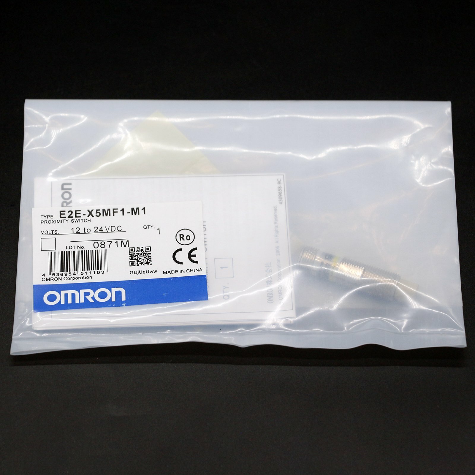 Omron E2E-X5MF1-M1 Proximity Senser Switch Cable E2EX5MF1M1 New In Box #