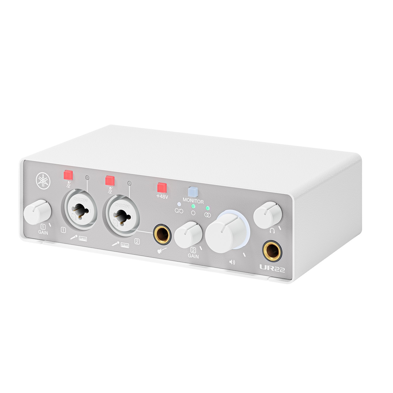 Yamaha Pro Audio UR22MK3 W White Audio Interface with Cables Package