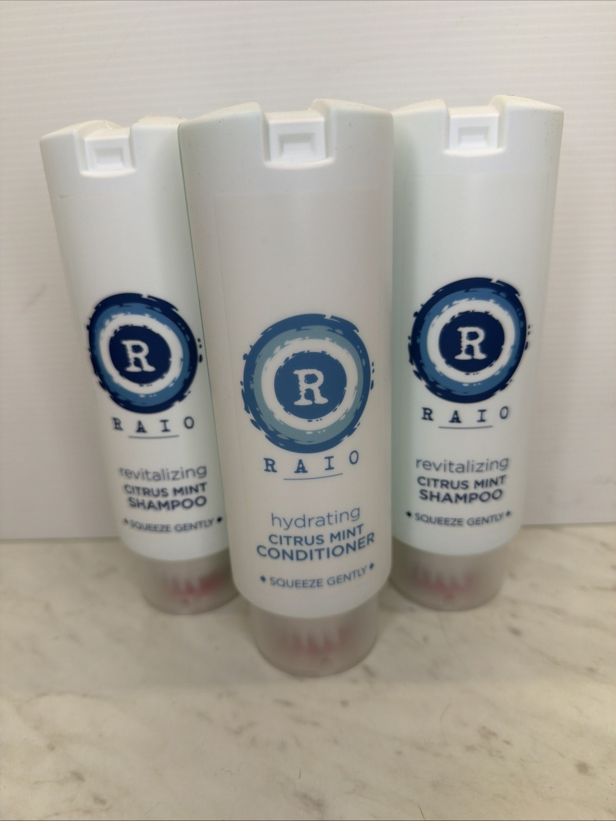 LOT OF 3 Two Raio Hydrating Citrus Mint Shampoo 12oz. + 1 Raio Conditioner