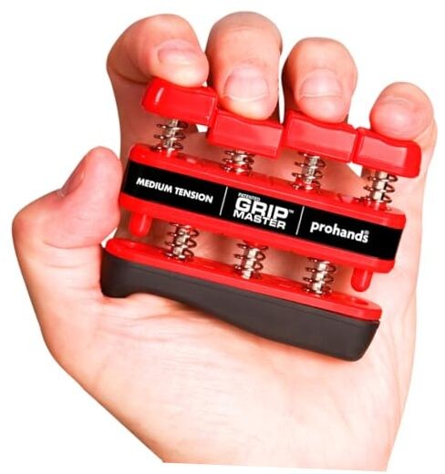 Gripmaster Hand Exerciser, Finger 7 lb (Medium Tension) Red - Gripmaster