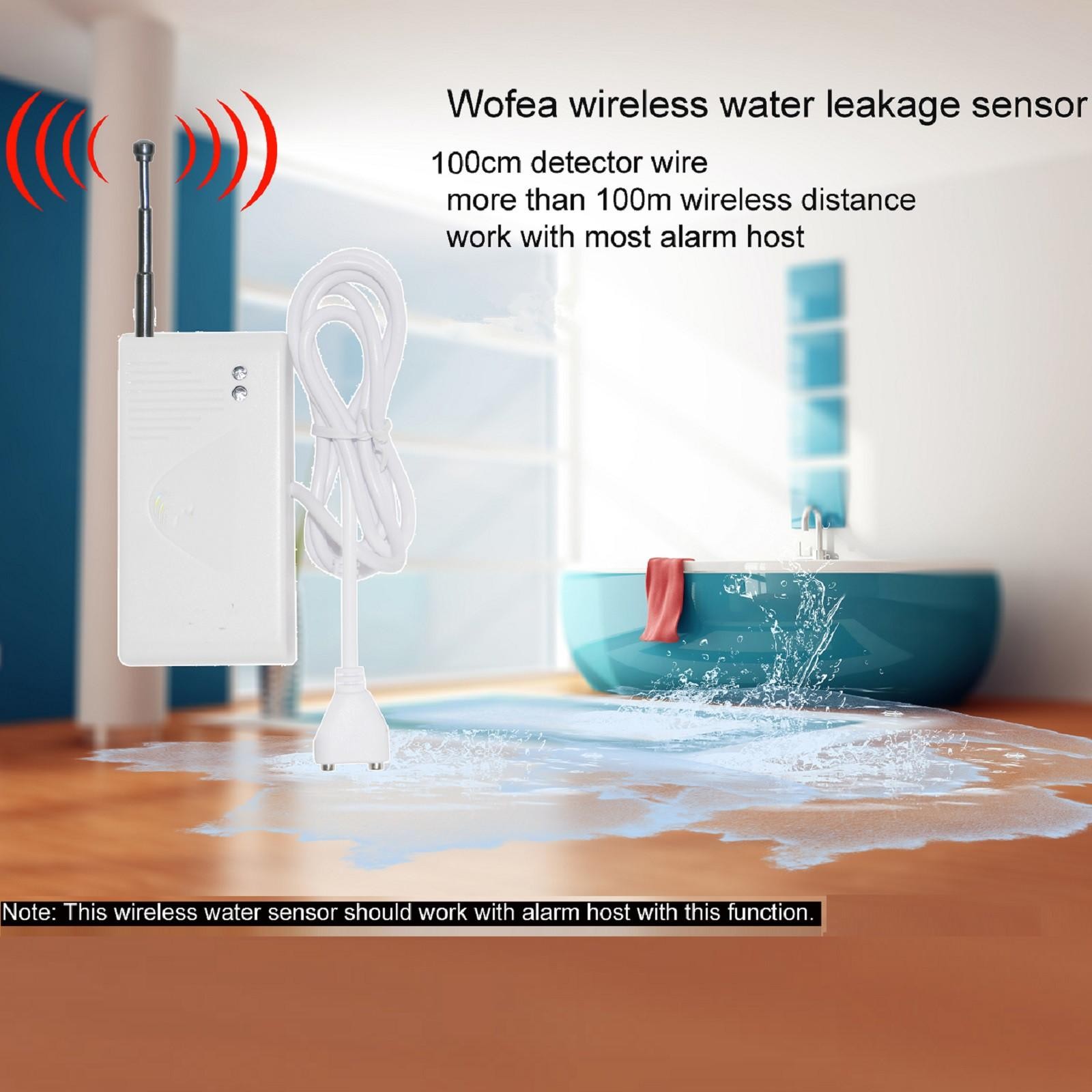 433MHZ Wireless Water leak Sensor Water Leakage Detector Home Alarm System