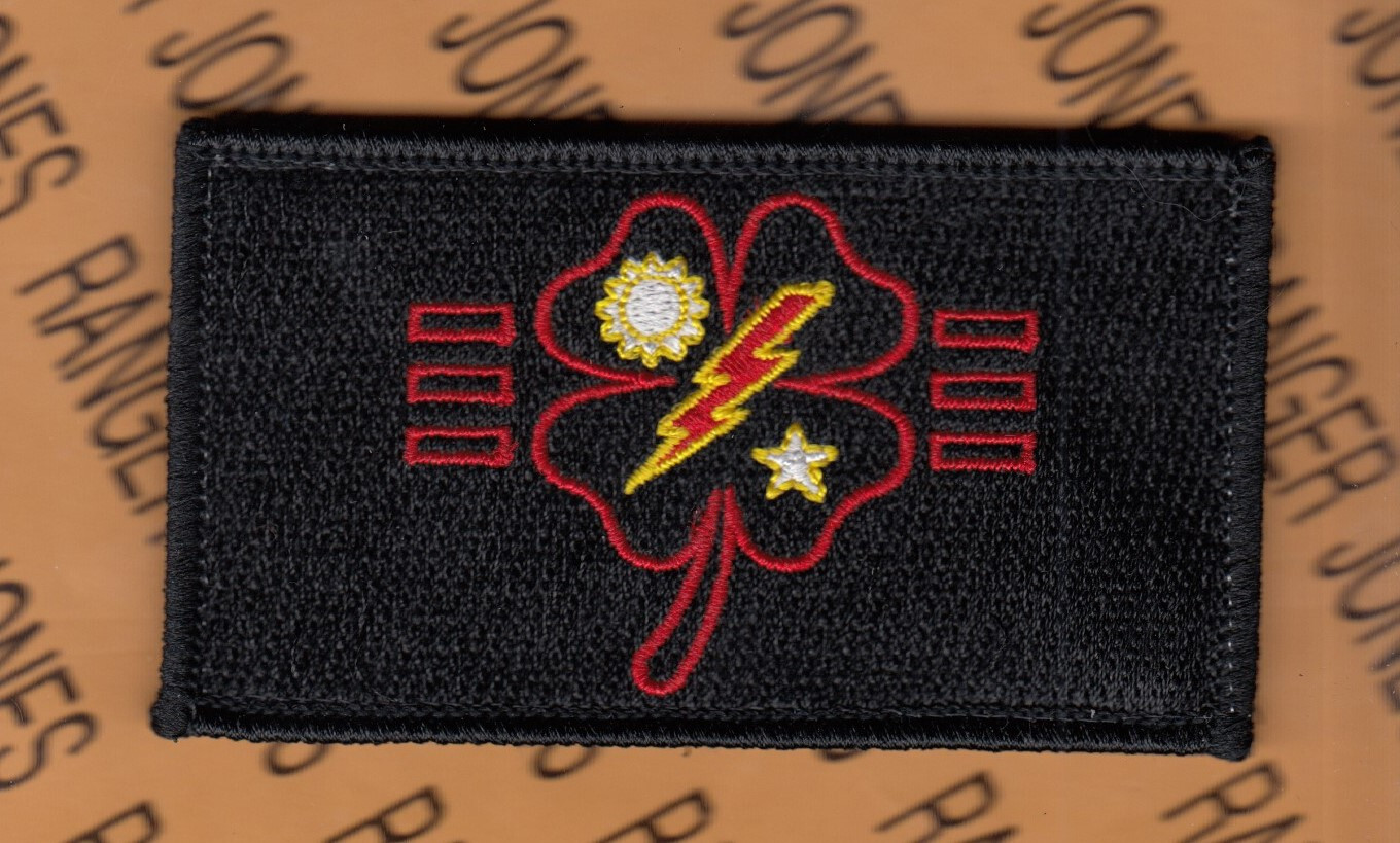 US Army 3rd Bn 75th Airborne Ranger Regt Clover IBA Hat 3.5" w/Hook patch m/e