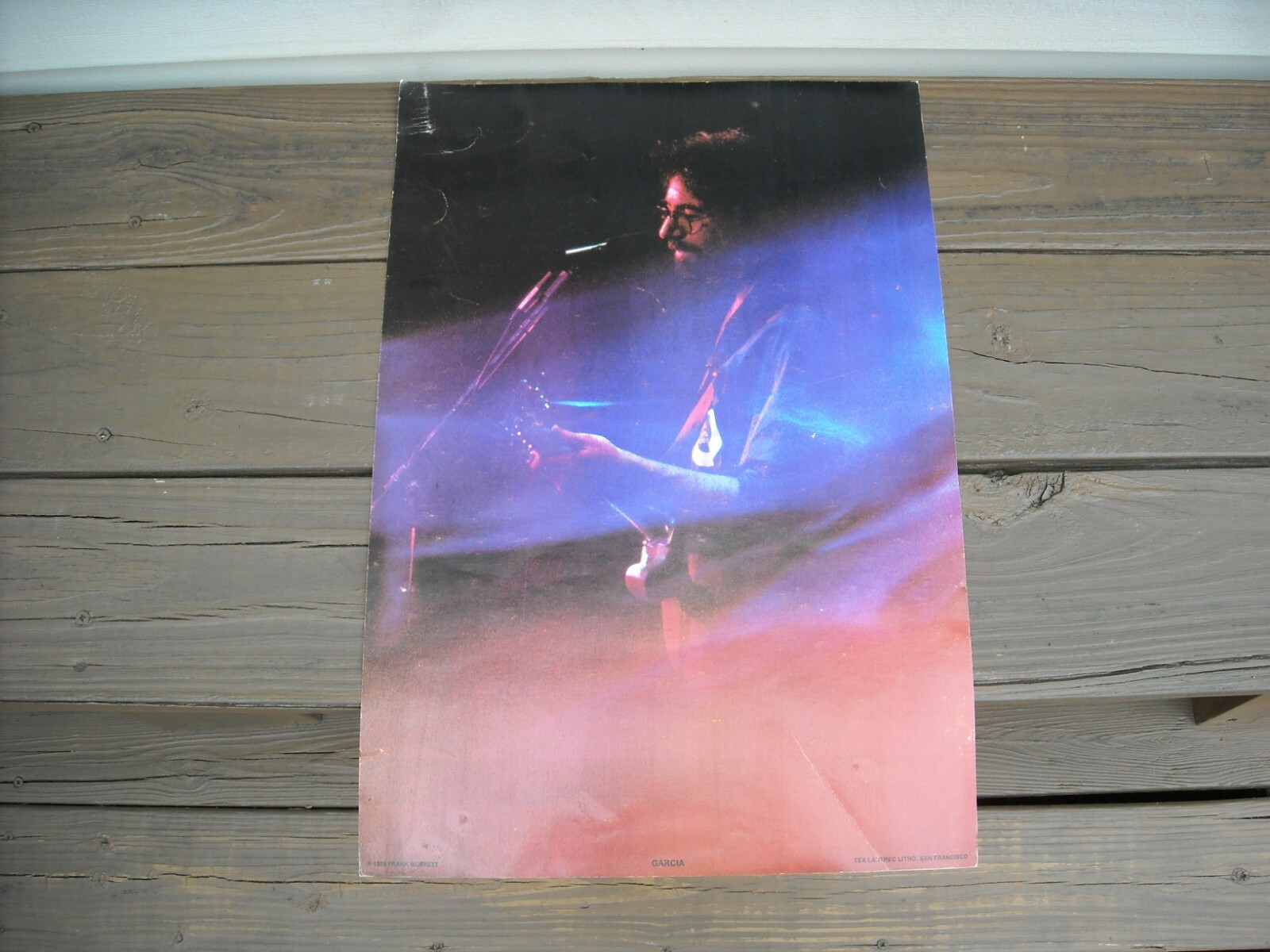 Jerry Garcia Custom Poster 1978 Frank Moffett Rare Stage Shot Tea Lautrec