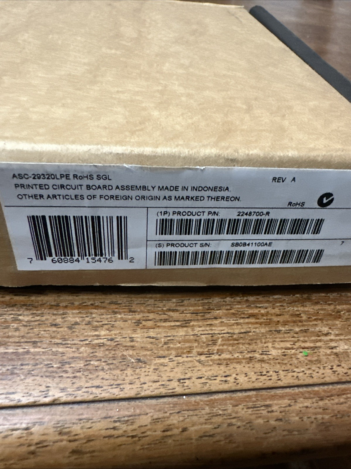 Adaptec ASC-29320LPE PCI-E Ultra320 SCSI Controller Card