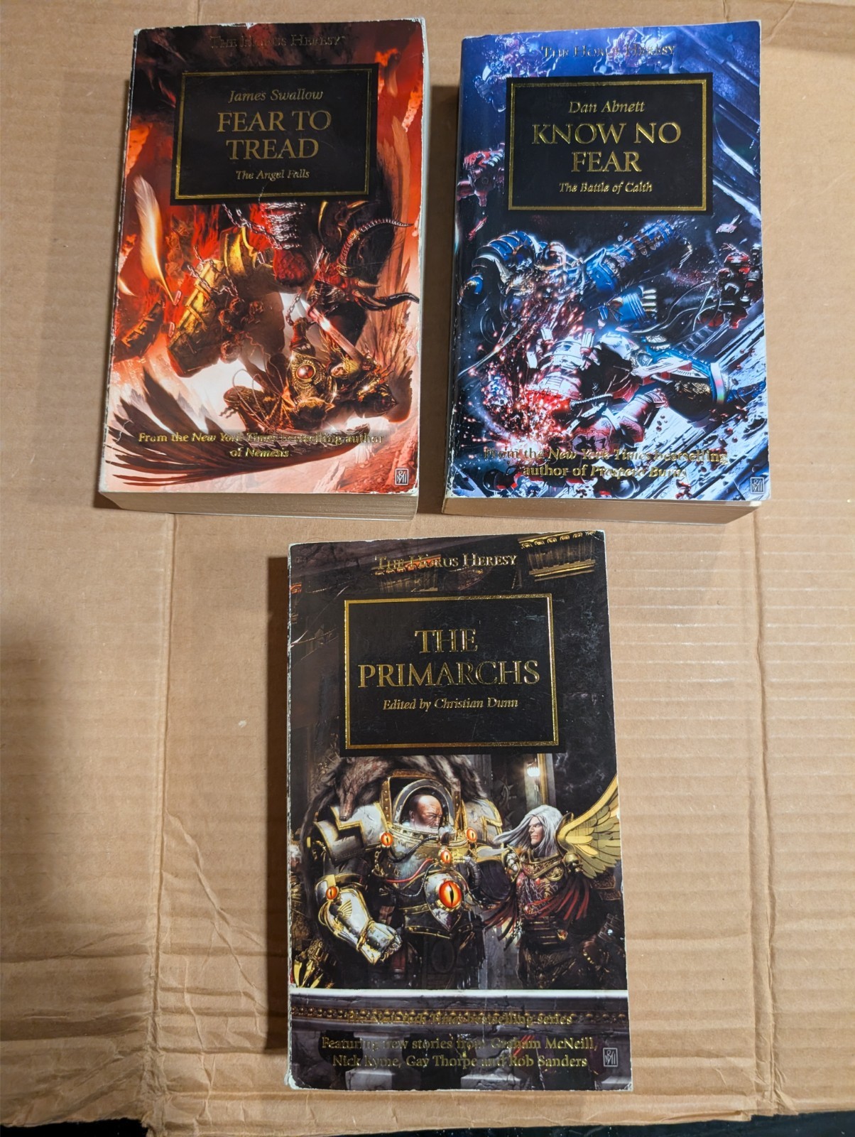 Know No Fear to Tread The Primarchs Warhammer The Horus Heresy All 3 Books!