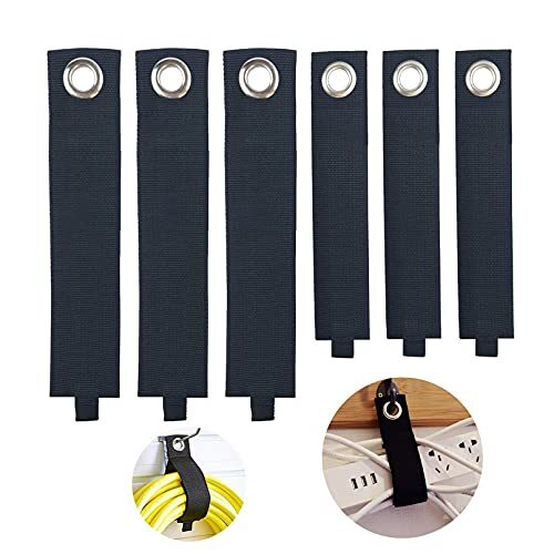 6 Pack Heavy Storage Straps Extension Cord Holder Organize Cord Hose Storage
