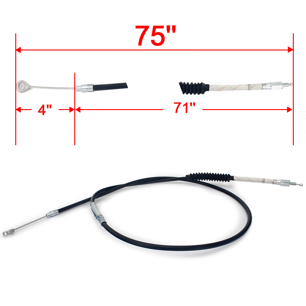 75" PVC Clutch Cable for Harley Dyna FXDWG FXDC FXDB Softail FLSTF FLSTC FXST