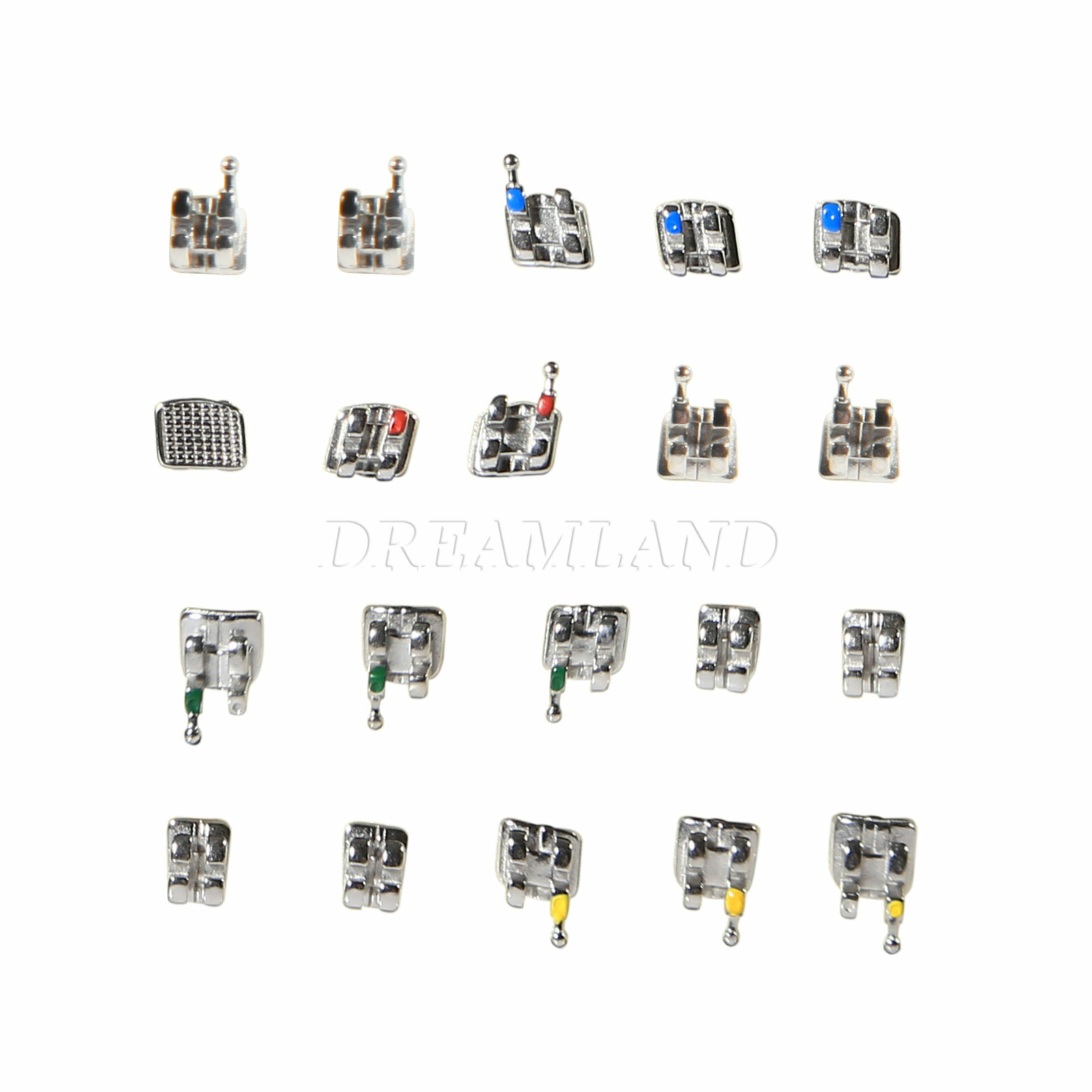 10 Packs Brackets dentales de ortodoncia Mini Roth 022 Ganchos 345