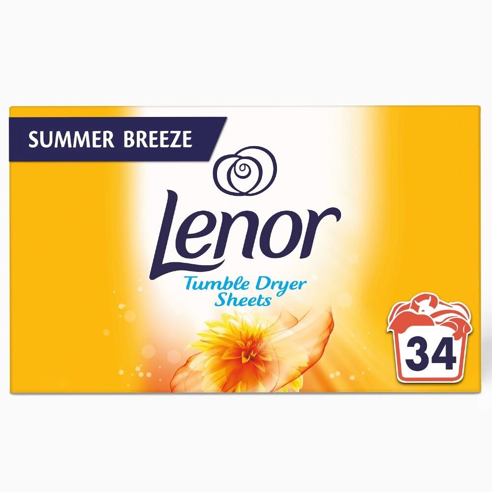LENOR Summer Breeze dryer sheets 34pc. FREE SHIPPING