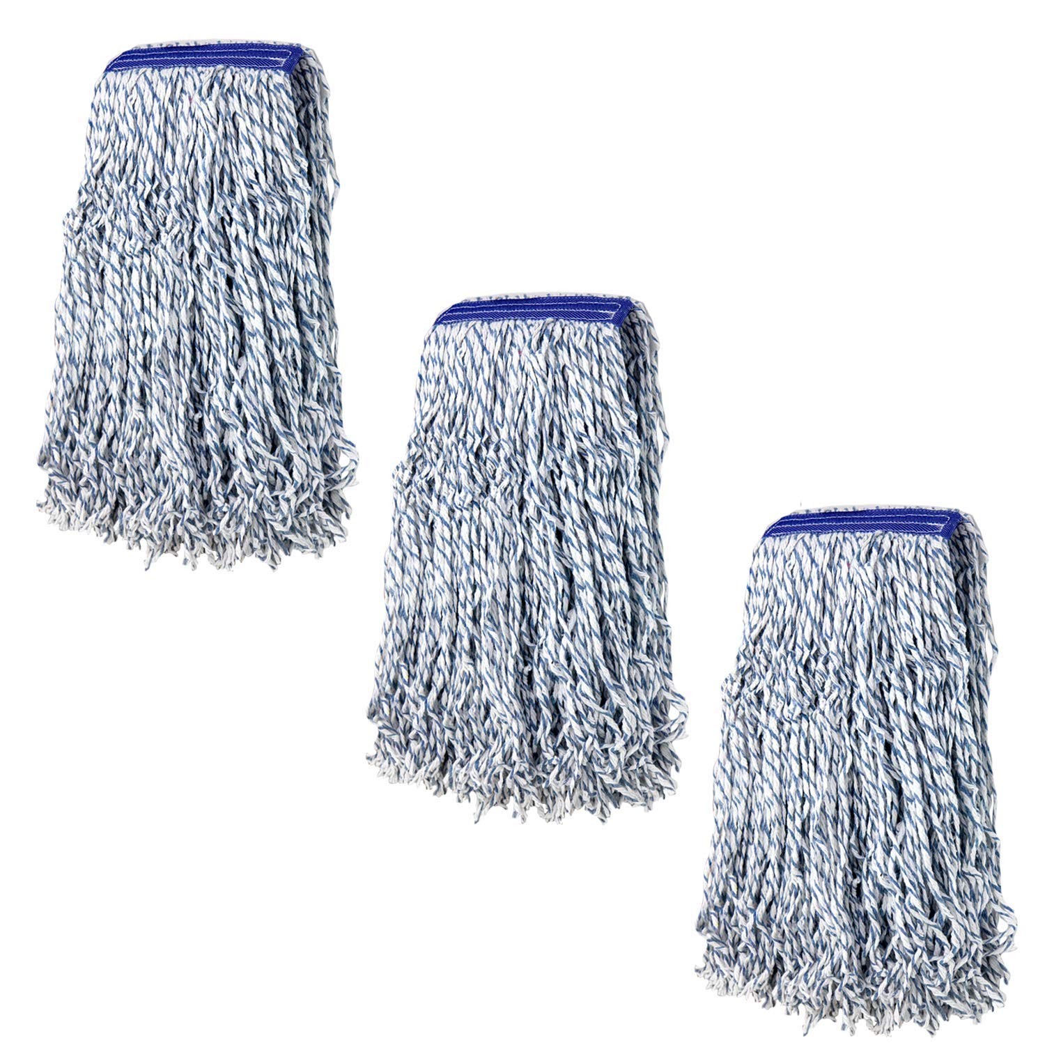 Cut End Finish Mop | 1.25" Universal Headband Maximum Absorption Finishing Mo...