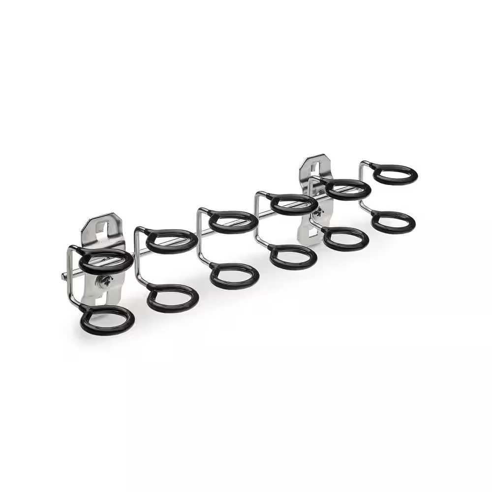 9 In. W X 3/4 In. I.D. Vinyl Dipped Stainless Steel Multi-Ring Tool Holder for S