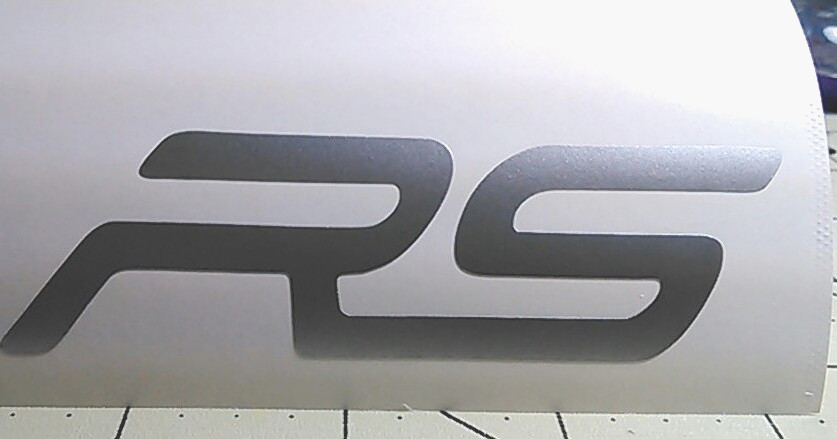 CUSTOM ORDER RS vinyl decal sticker 5" L x 2" H inches