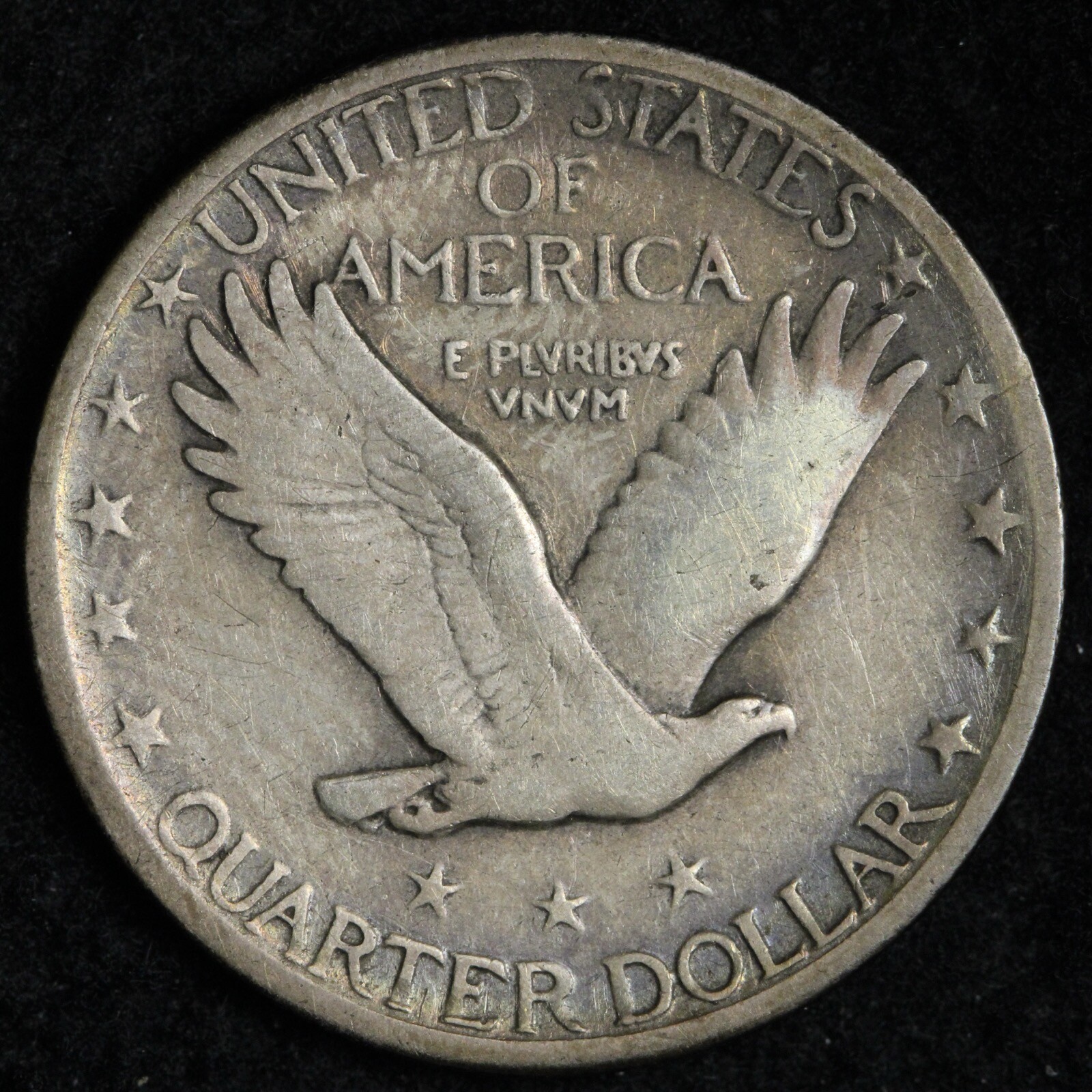 1920-D Standing Liberty Silver Quarter VF+ E397 WNMR