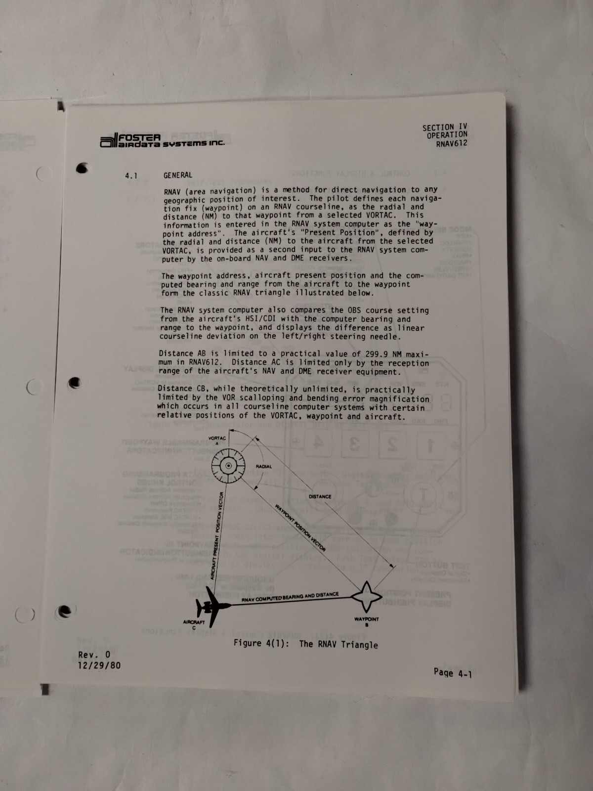Foster RNAV612 Area Navigation System Installation & Maintenance Manual-Copy