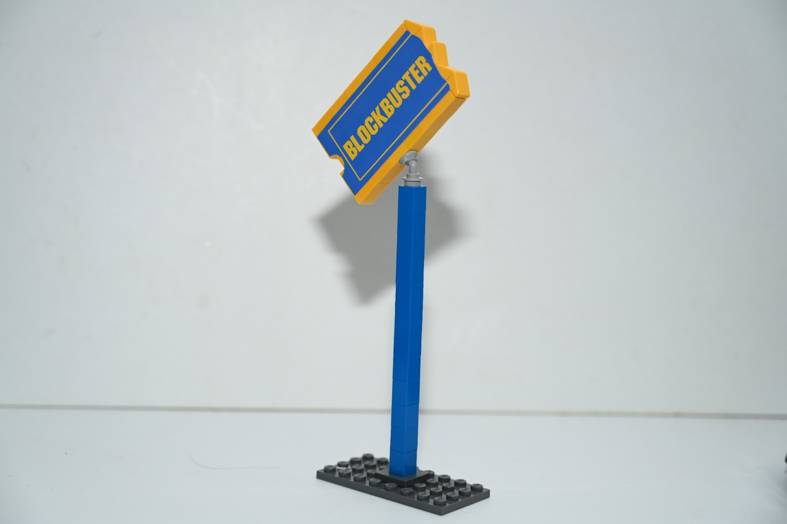 Custom Movie Rental Store Sign Model compatible Built with Real LEGO® Bricks